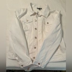 Talbots White Jean Jacket